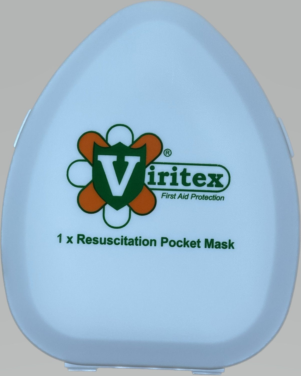 VIRITEX M4783 CPR Pocket Mask with O2 Port in Plastic Case