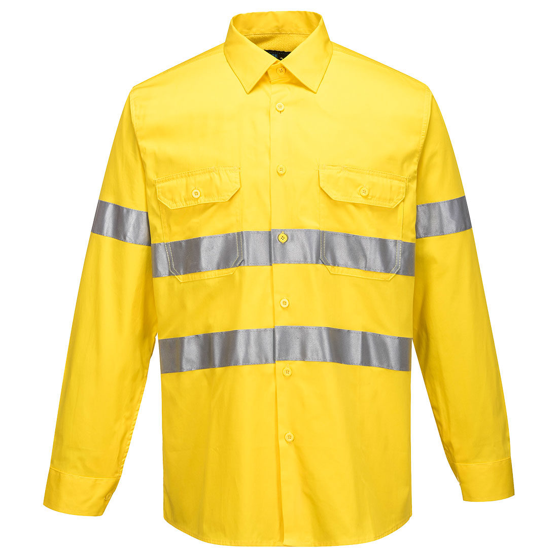 Portwest Darwin Hi-Vis Lightweight Shirt L/S in Yellow