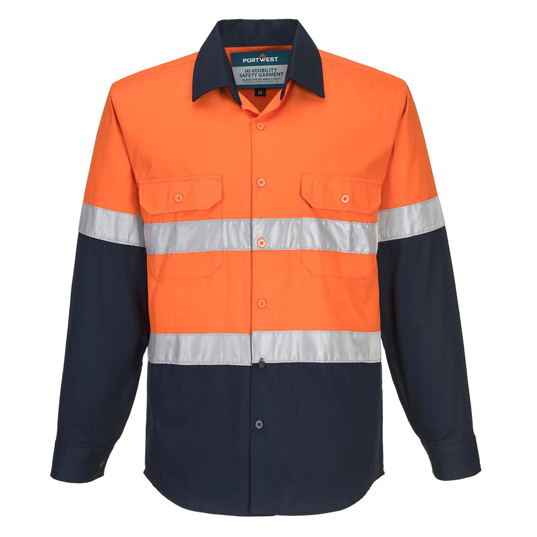 Portwest MA803 Industrial Hi-Vis Lightweight Contrast Shirt L/S