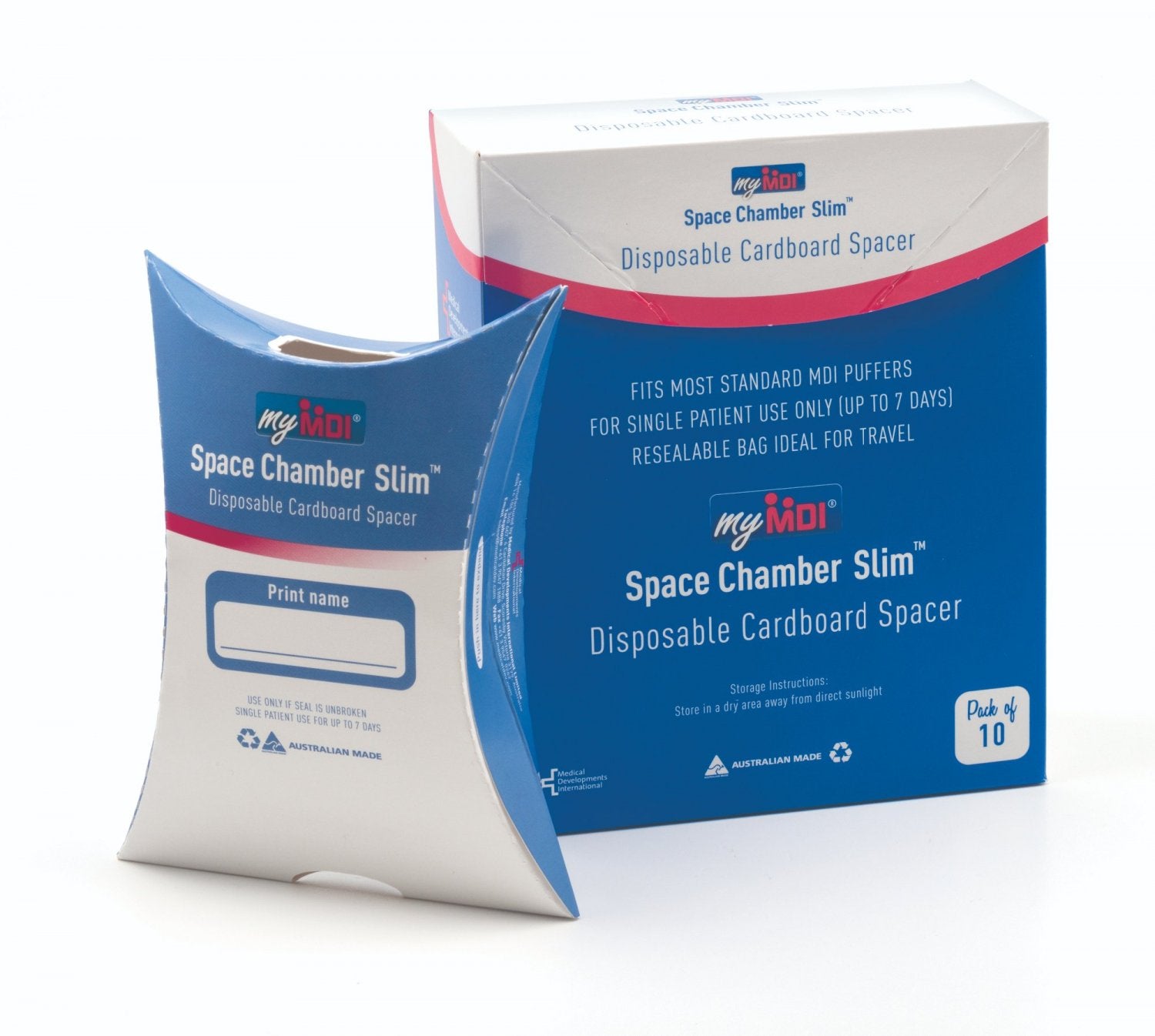 MEDICAL DEVELOPMENTS MDI-DS10 Disposable MDI Spacer Box of 10