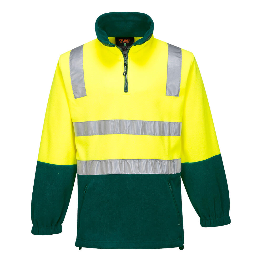 Portwest MF215 Hi-Vis Contrast 1/4 Zip Polar Fleece