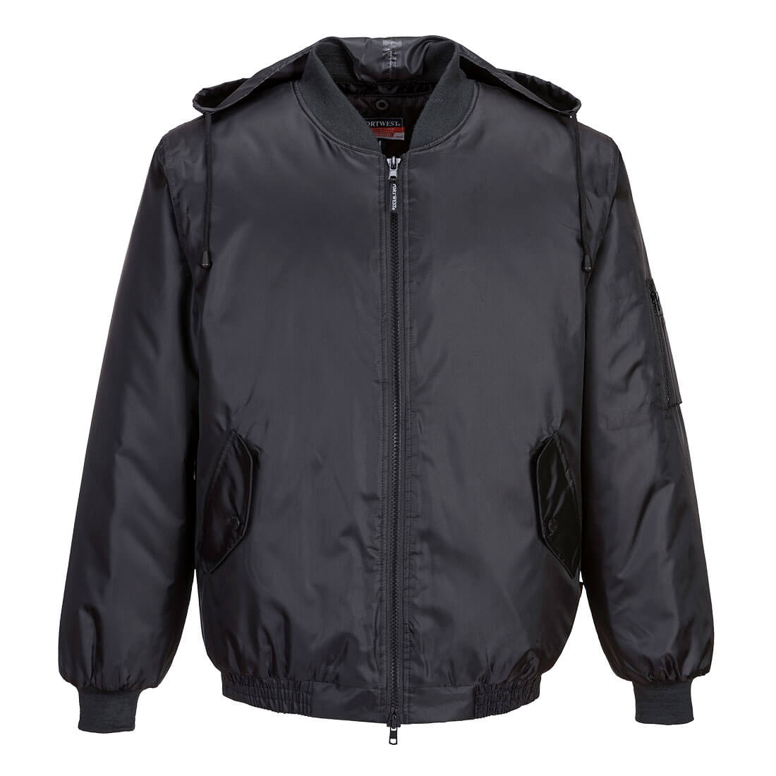 Portwest Rain Bomber Jacket in Black