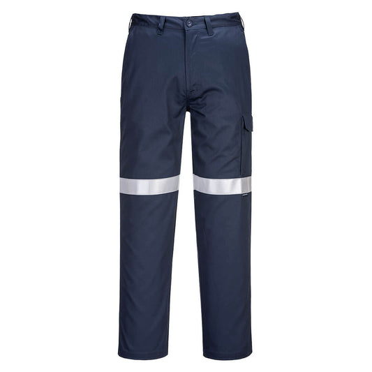 Portwest Bizflame FR Cargo Pants with Tape in Navy