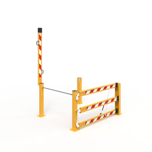 Mezzanine Double Boom Gate Left Assembly 1500 x 1500mm