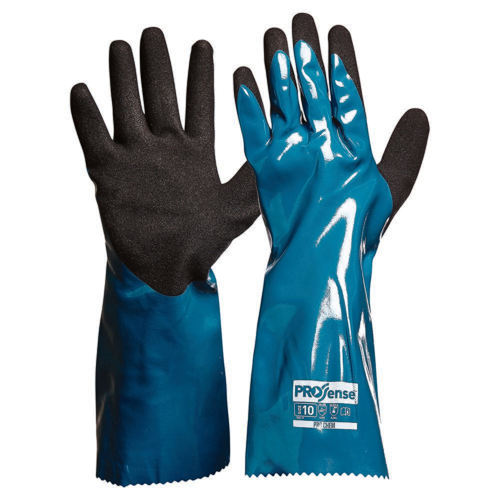 Pro Choice Safety Gear Prochem 35Cm Green/Black Nitrile PU