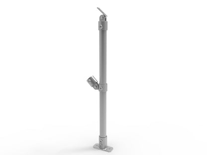 NoWeld Angled End Post Surface Mount