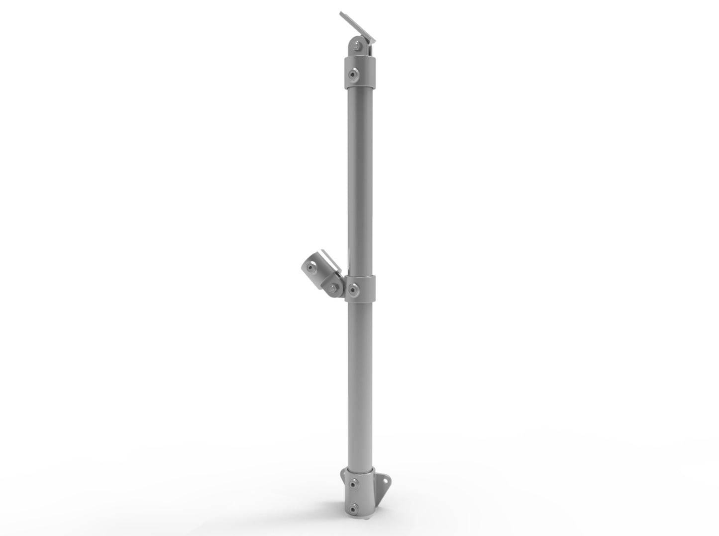 NoWeld Angled End Post Vertical Mount