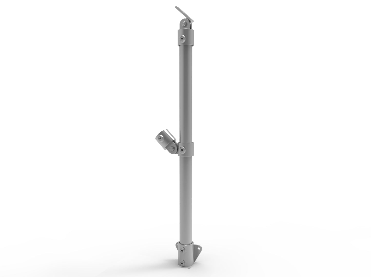NoWeld Angled End Post Vertical Mount
