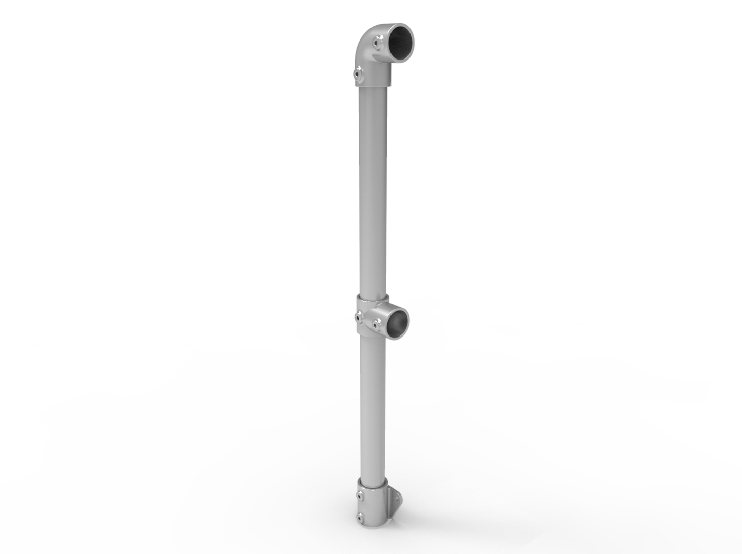 NoWeld End Post Vertical Mount - Galvanised