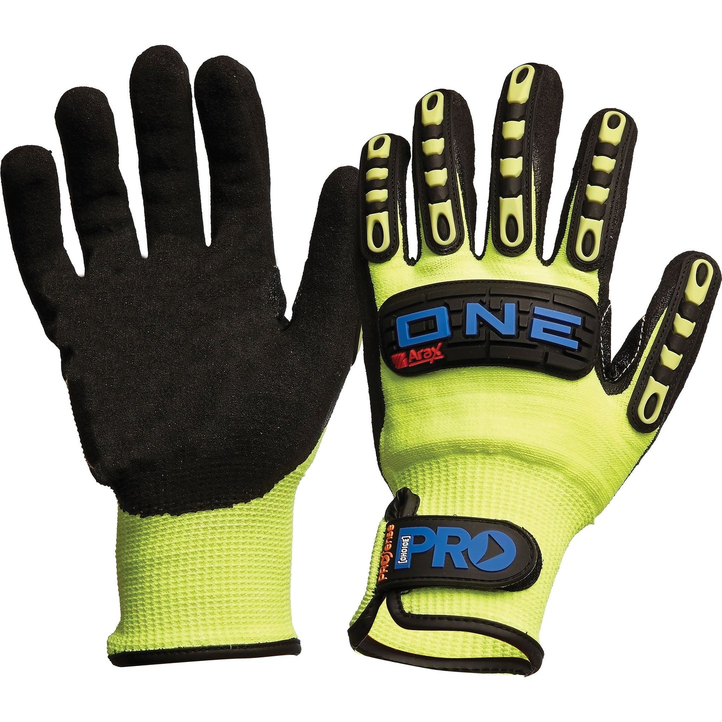 Pro Choice Safety Gear Arax One Nitrile Foam / Cut Resistant Liner Rubber Back Gloves