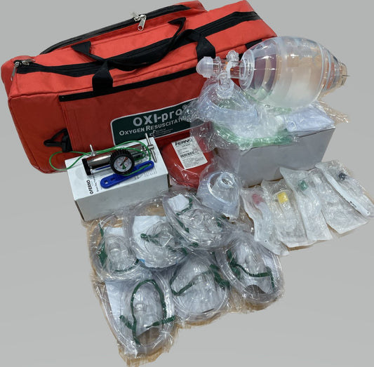 Max Global Products OR-RESUS Complete Oxygen Unit with Adult Airbag Resuscitator