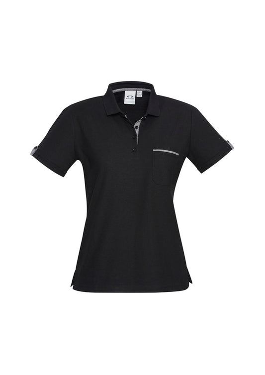 BizCollection P305LS Womens Edge Short Sleeve Polo product front