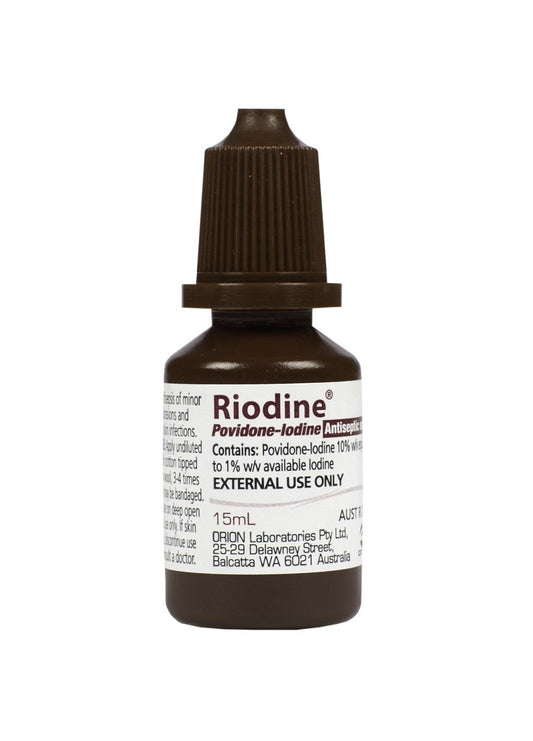 PERRIGO AUST PI15 Riodine Povidone-Iodine Solution 10% 15mL