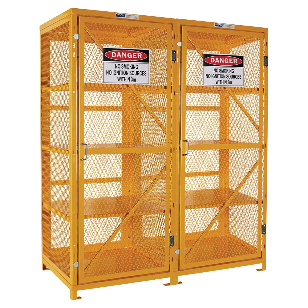 Pratt Safety Aerosol Storage Cage. 4 Storage Level Up To 800 Cans