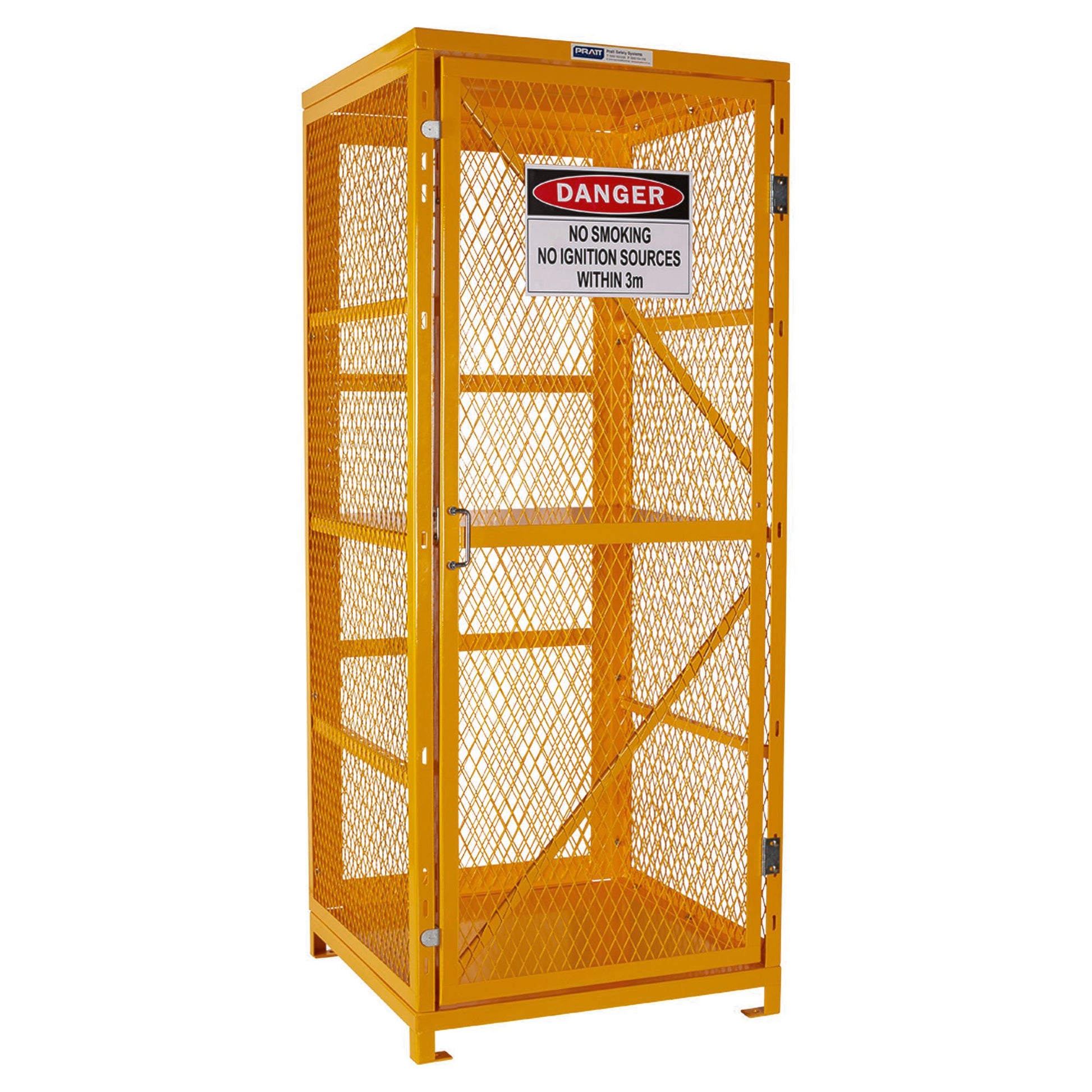 Pratt Safety Forklift Storage Cage. 2 Storage Levels Up To 8 Forklift Cylinders. (Comes Flat Packed - Assembly Required)