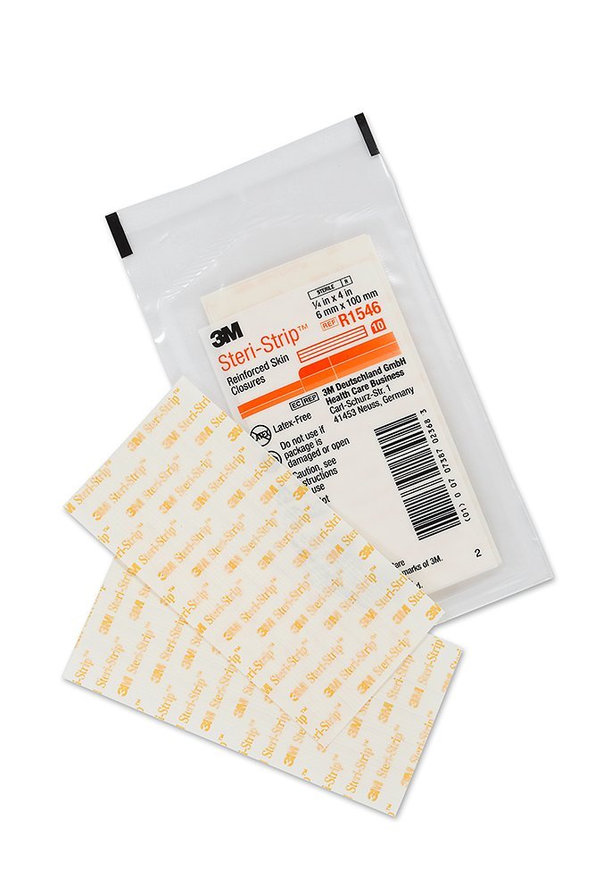 SOLVENTUM 3M1546B Steri-Strip Skin Closures 6mm x 100mm Box of 50