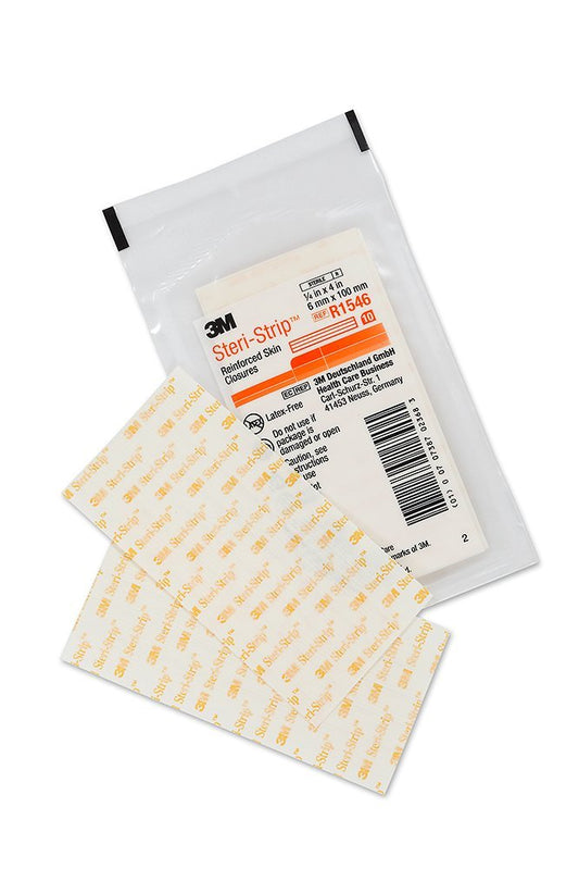 SOLVENTUM 3M1546B Steri-Strip Skin Closures 6mm x 100mm Box of 50