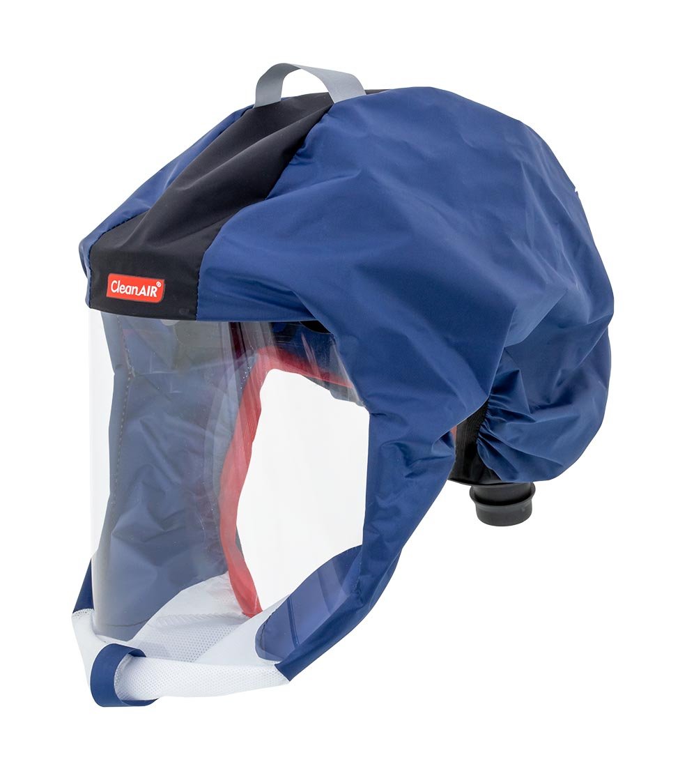 CleanAIR R720102B Protective Short Respiratory Hood CA-1 - Blue