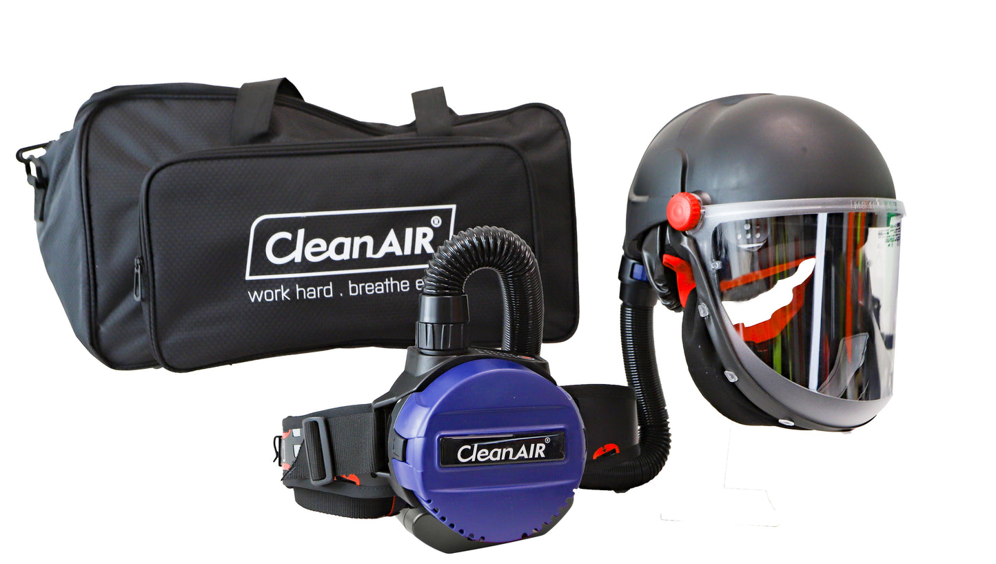 CleanAIR R814100X CA-40G Hard Hat w/ Cylindrical Visor & Basic PAPR Kit