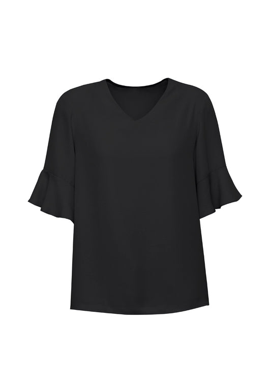 BizCorporate RB966LS Womens Aria Fluted Sleeve Blouse product front