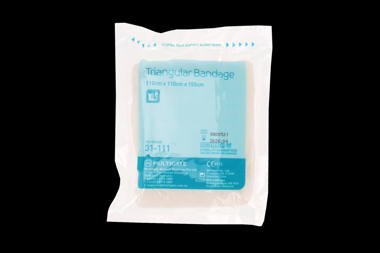 MULTIGATE MEDICAL M31-111 Sterile Triangular Bandage 110cm
