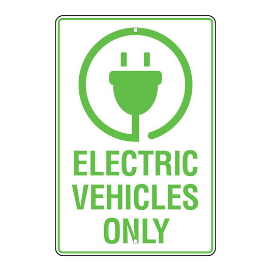 Sign - Electric Vehicles Only - 600H x 400W