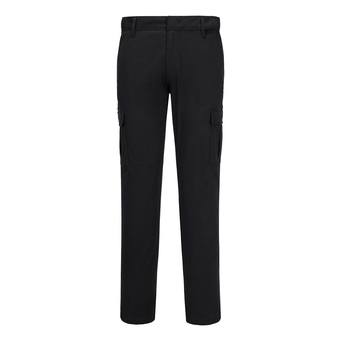 Portwest WX2 Stretch Slim Fit Cargo Pants in Black