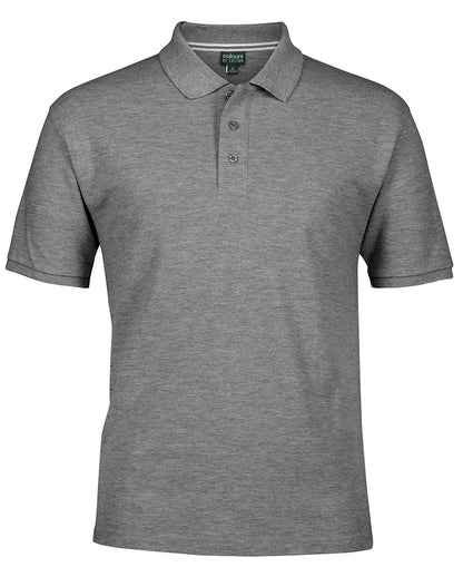 C of C Pique Polo Charcoal Marle
