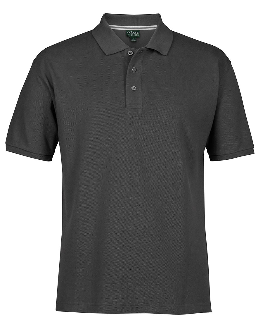 C of C Pique Polo Charcoal Marle