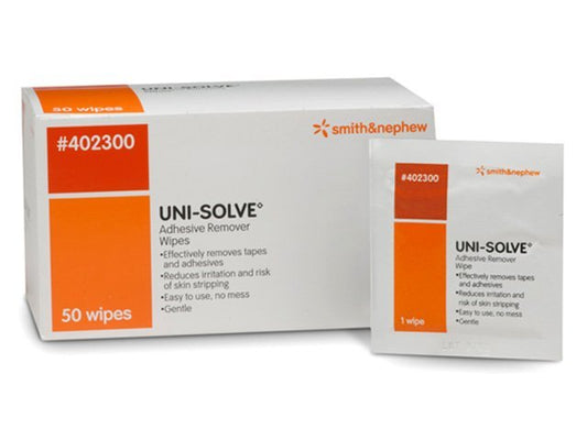 SMITH & NEPHEW S402300 Uni-Solve Adhesive Remover Wipes Pack of 50