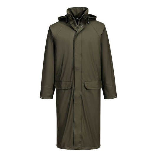 Portwest Flexatex Chem Long Coat in Forest Nights