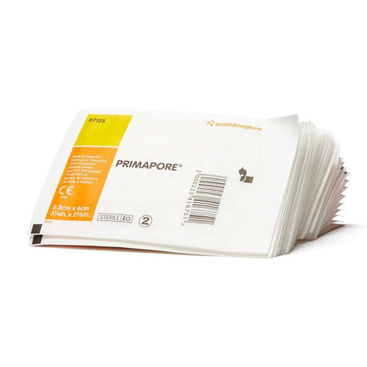 SMITH & NEPHEW S7135 Primapore Adhesive Dressing 8.3cm x 6cm Box of 50