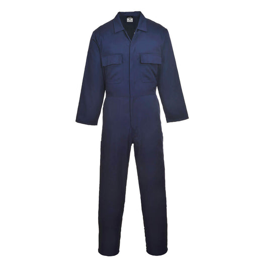 Portwest Euro Work Polycotton Coverall in Navy