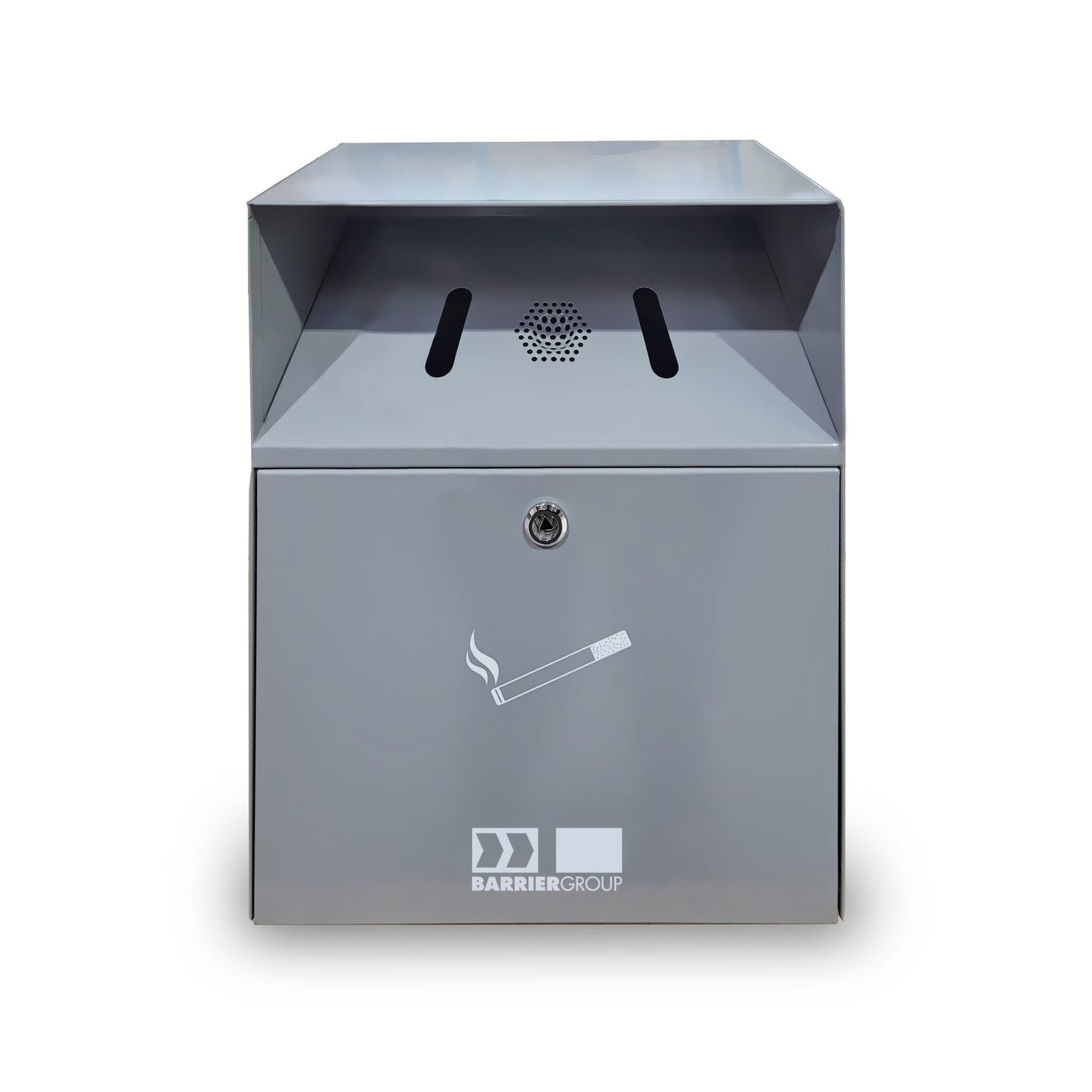 Outdoor Smoker's Bin - Wall Mounted 6lt - Powder Coated Silver Grey