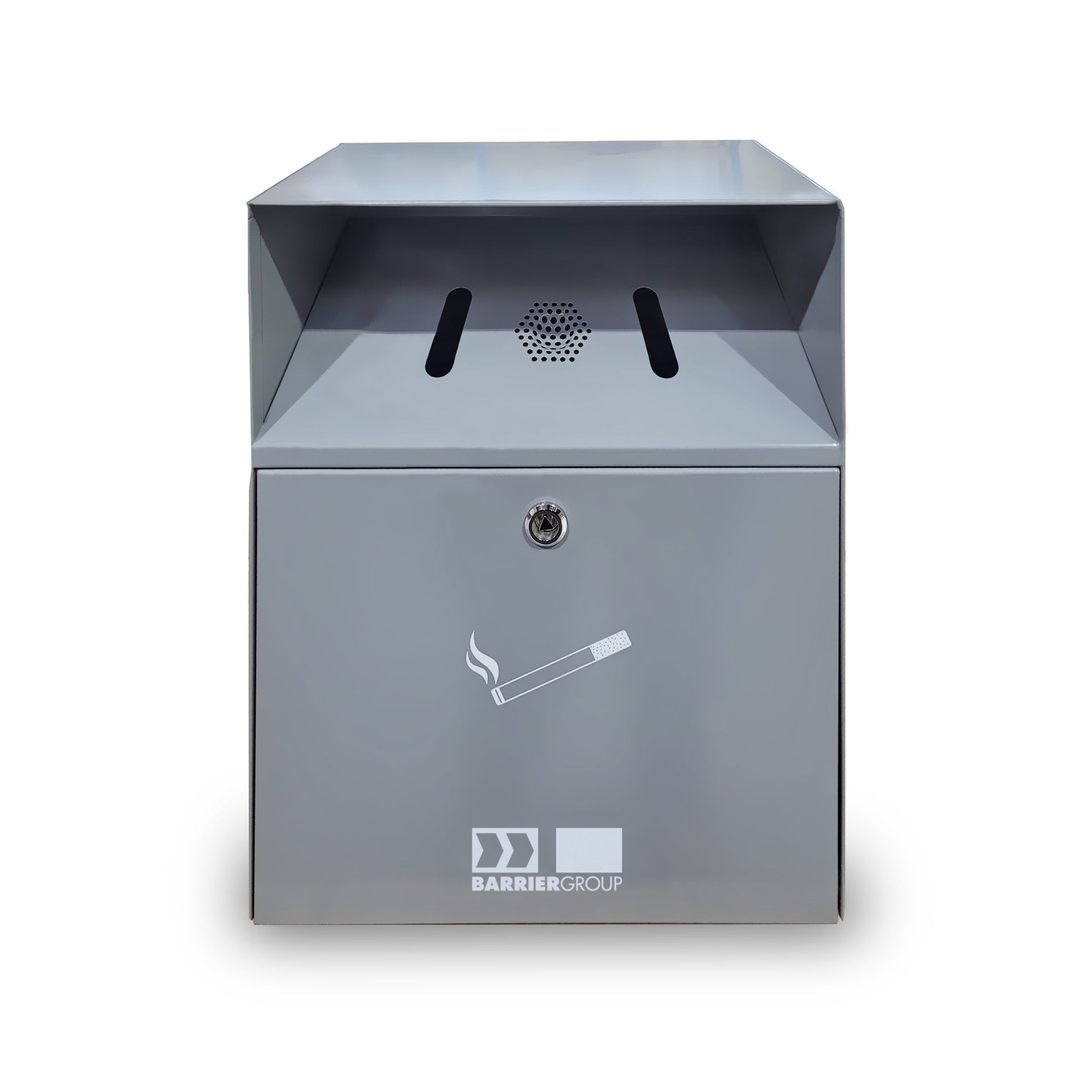 Outdoor Smoker's Bin - Wall Mounted 6lt - Powder Coated Silver Grey