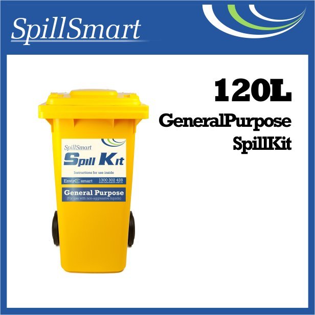ENVIROSMART ES-SK120-G Spill Kit Spillsmart General Purpose Kit 120L with Wheelie Bin