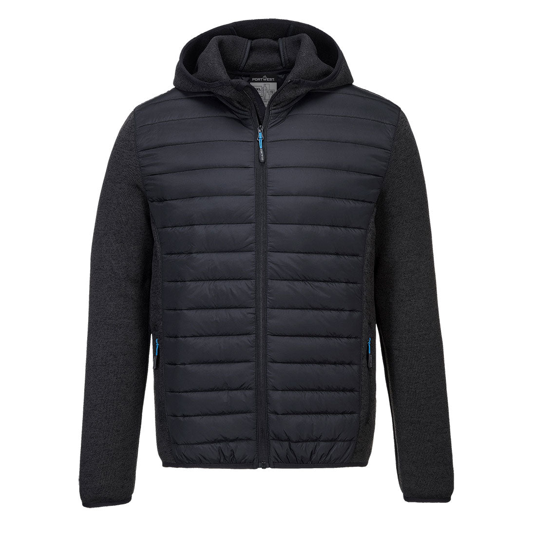 Portwest KX3 Hybrid Baffle Jacket in Grey Marl