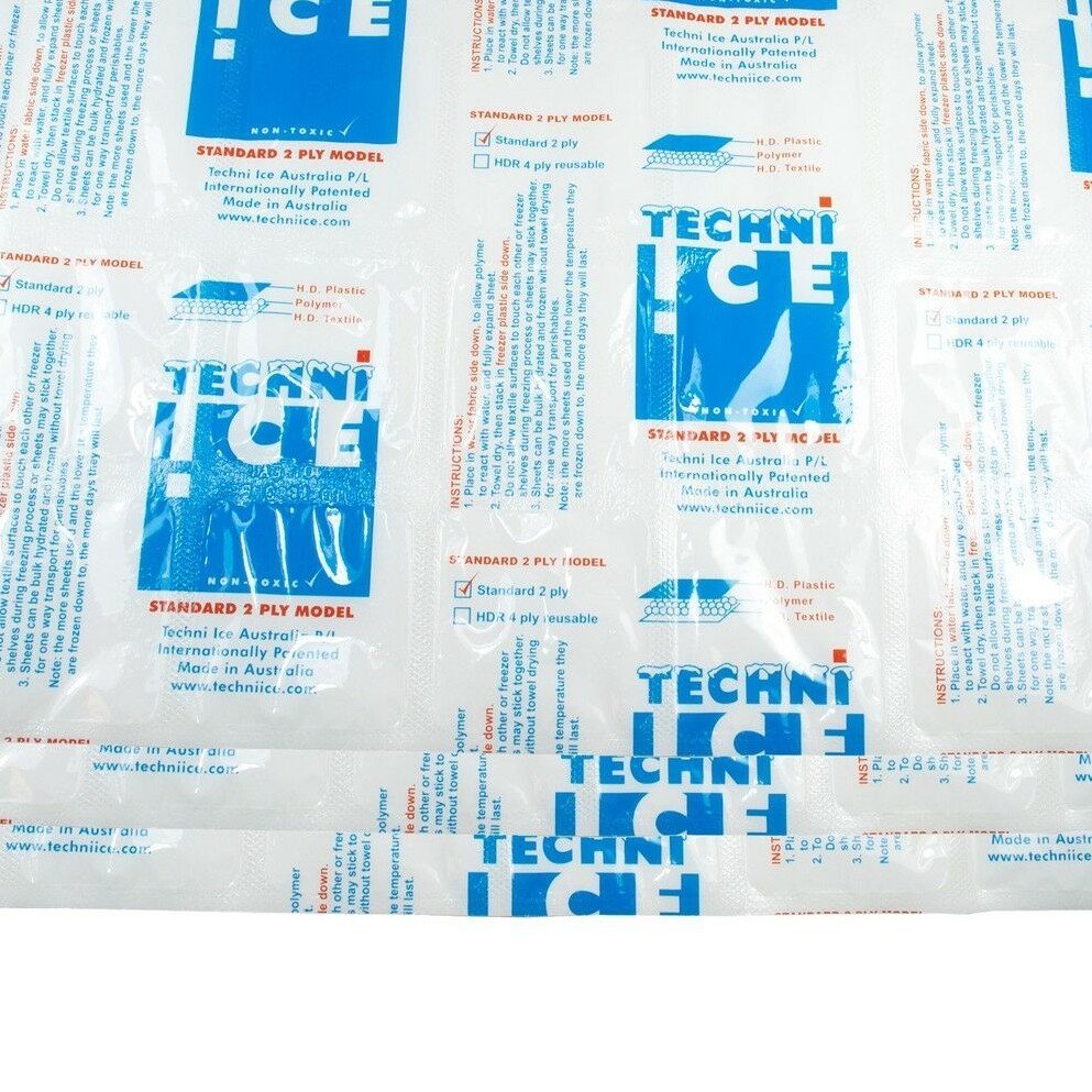 SEALED AIR AUST TI1 Ice Pack Techni Ice Sheet Standard 2ply Disposable 4x6 Cell 24per Sheet