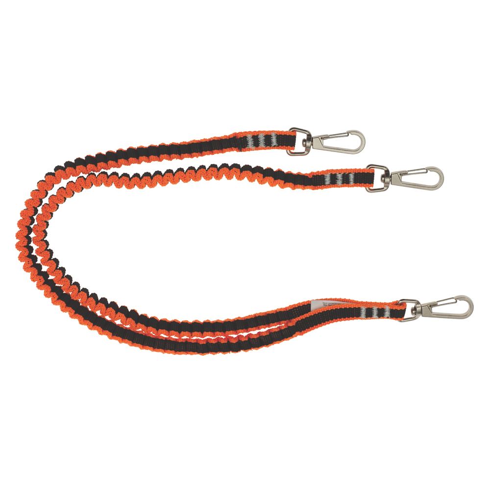 LINQ Height Safety Twin Tail Tool Lanyard With 3 X Swivel Snap Hooks