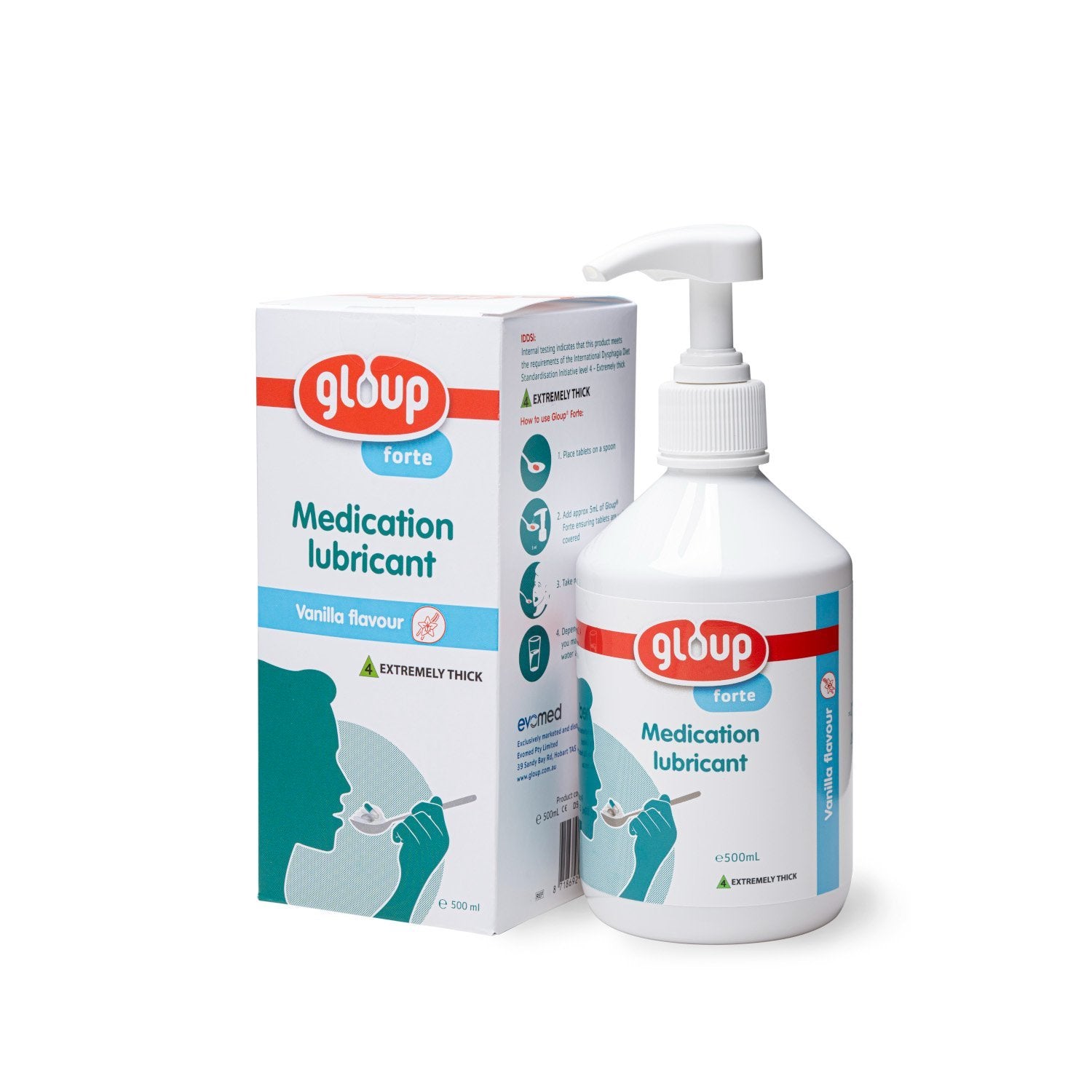 EVOMED GO7009500 Gloup Medication Lubricant Vanilla Forte Level 4 500ml