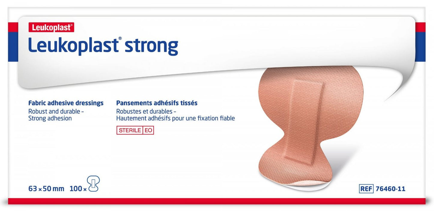 BSN MEDICAL B76460-11 Leukoplast Strong Fabric Fingertip Dressings Box of 100