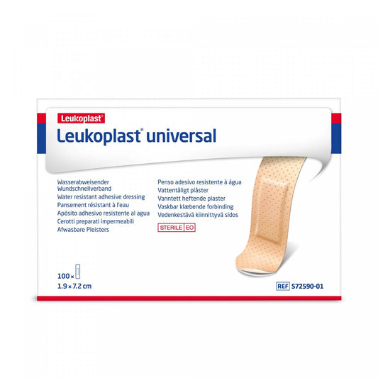 BSN MEDICAL S72590-01 Leukoplast Plastic Universal Strips 7.2cm x 1.9cm Box of 100