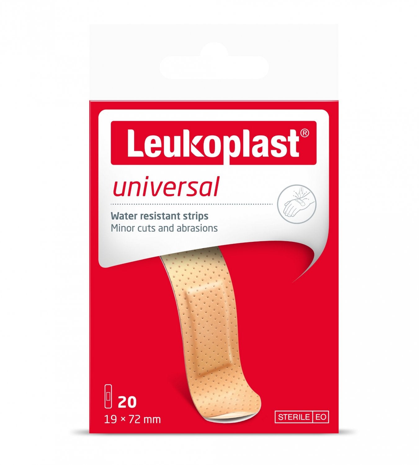 BSN MEDICAL B72590-04 Leukoplast Plastic Universal Strips 19mm x 72mm Box of 20