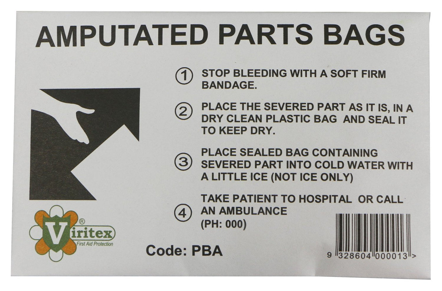 VIRITEX PBA Plastic Bag Assorted Viritex Pack 3