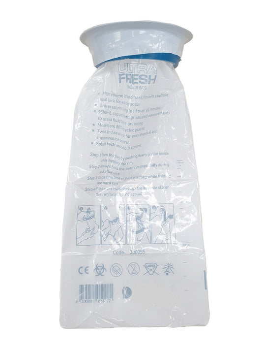 ULTRA HEALTH MEDICAL SM10110723 Vomit Bag Emesis 1.5L Capacity Box of 50