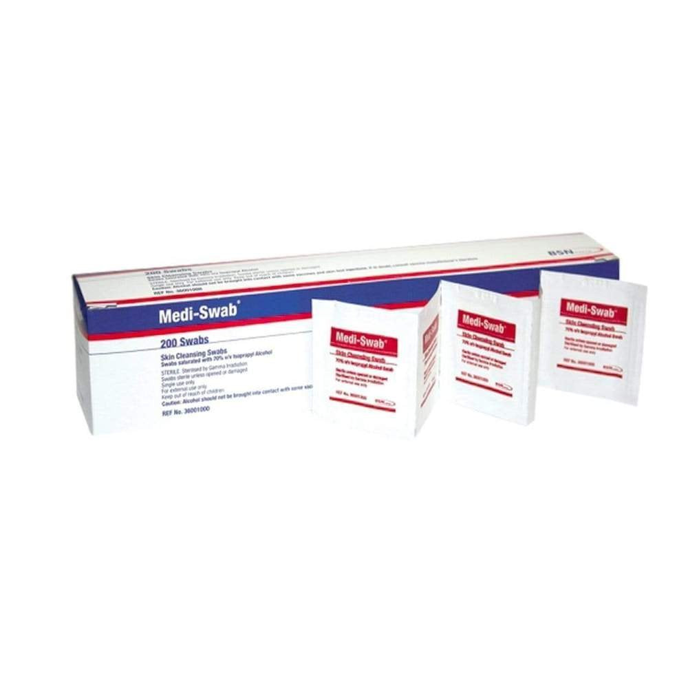 BSN MEDICAL AS-10 Medi-Swab Alcohol Swabs 3cm x 3cm Pack of 10