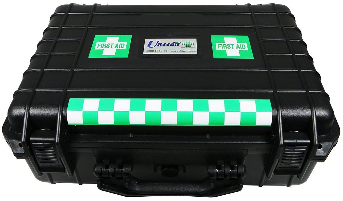 Max Global Products P9B First Aid Case Plastic Heavy Duty Dust Proof Black