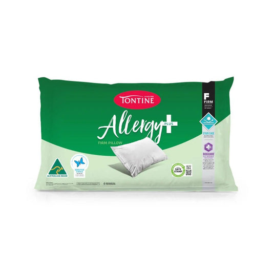 TONTINE PILLOW Pillow Cotton Covered Foam Fill Allergy Plus Anti Stain Firm (Individually Wrapped)