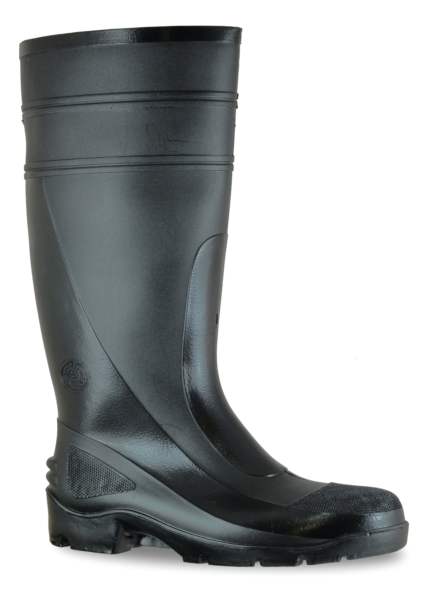 HANDYMAN- BLACK/BLACK 400 PVC NON SAFETY GUMBOOT
