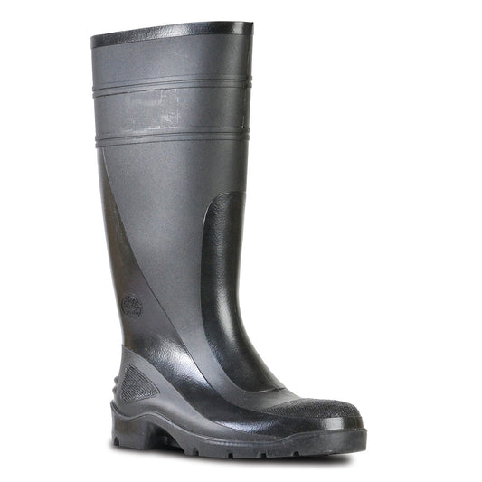 UTILITY- BLACK/BLACK 400 PVC NON SAFETY GUMBOOT